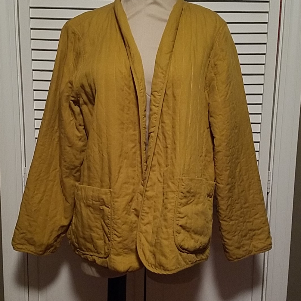 Eileen Fisher Jacket, Mustard, Medium